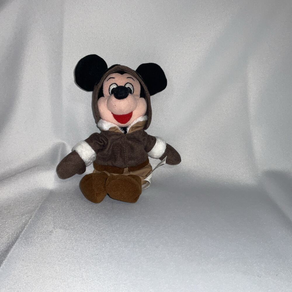 Vintage Disney Store Pilot Mickey Mouse Bean Bag Plush Toy
